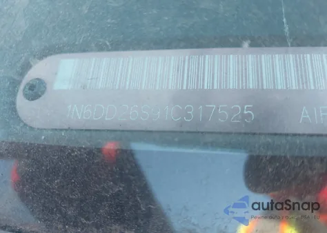 2001 Nissan Frontier Xe z USA, uszkodzony, nr VIN 1N6DD26S91C317525